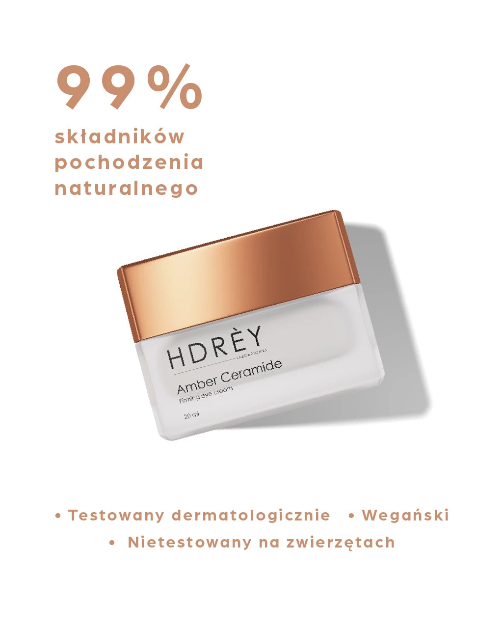 Liftingujący krem pod oczy z ceramidami i kwasem bursztynowym 20 ml