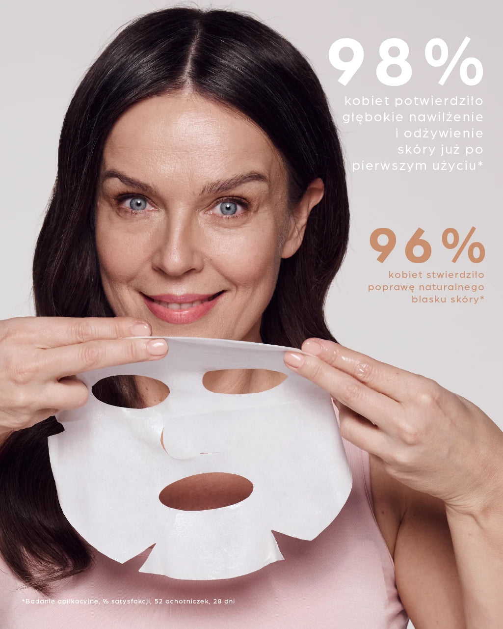 Ujędrniająco-regenerujące maski w płacie z ceramidami i ekstraktem z bursztynu 3x30g