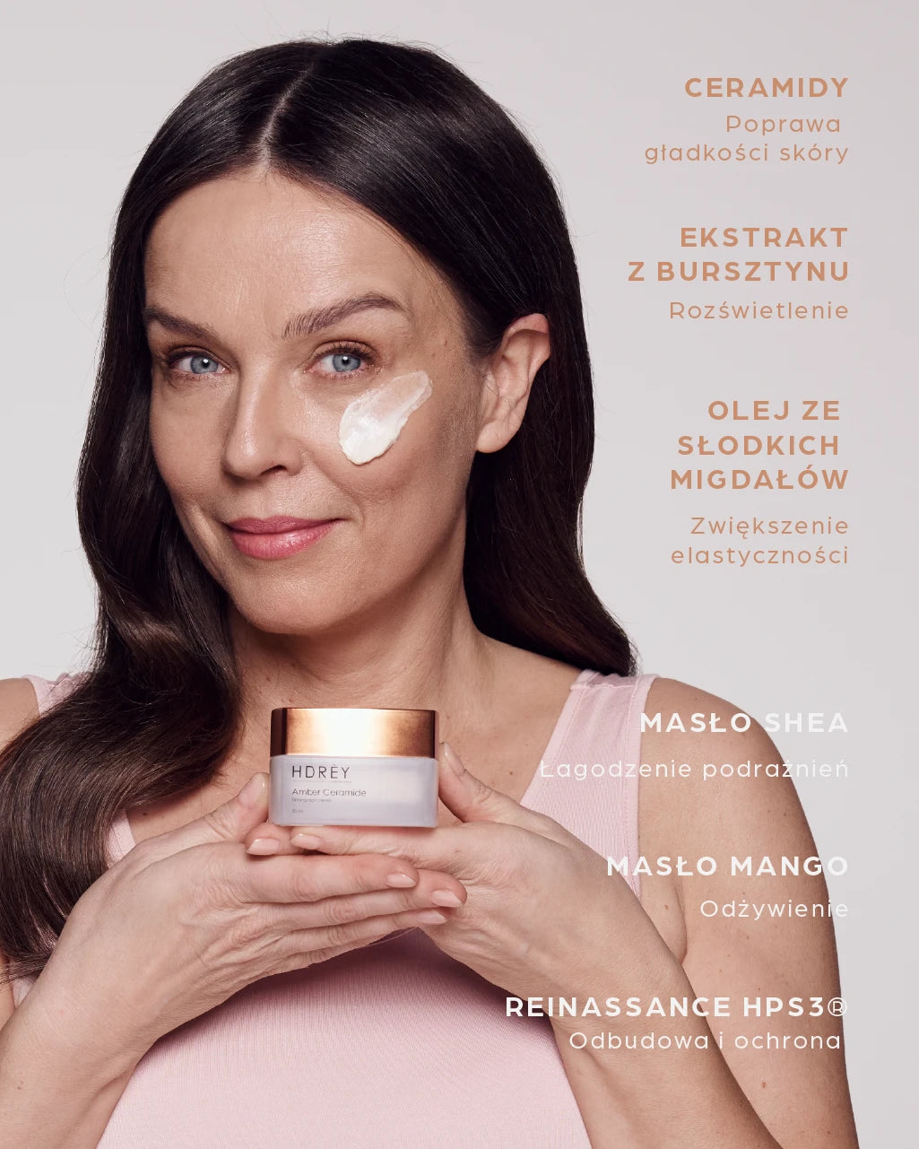 Ujędrniająco-regenerujący krem do twarzy na noc z ceramidami 50ml