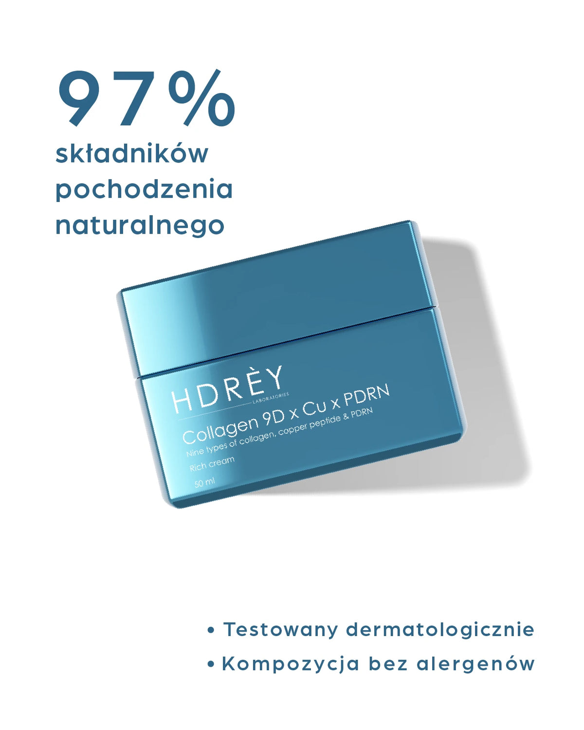 Odbudowujący krem przeciwzmarszczkowy na noc z kolagenem, peptydem miedziowym i PDRN 50ml