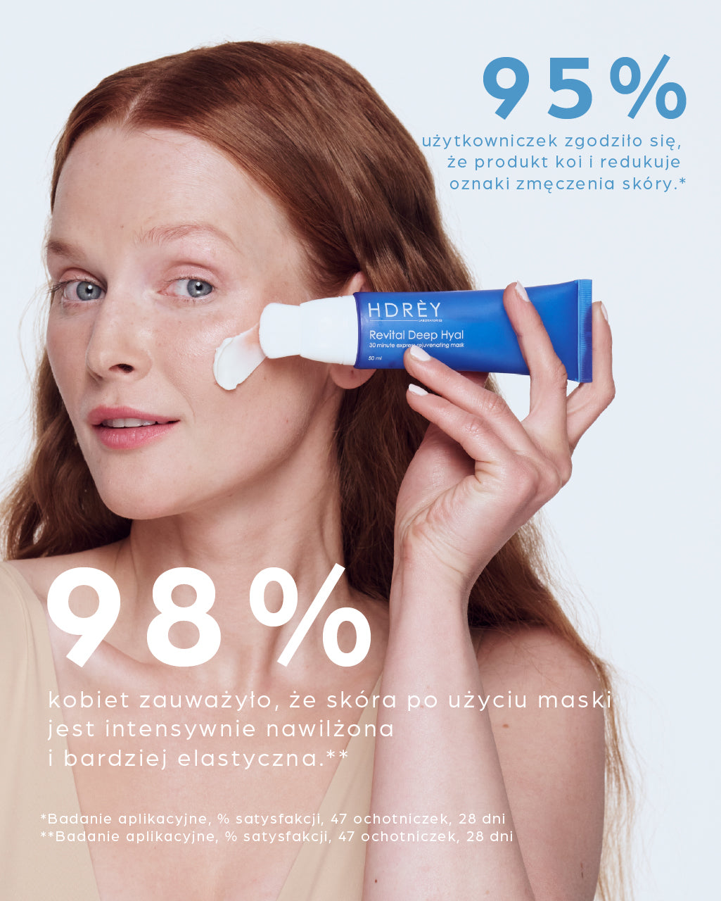 Regenerująca maska do twarzy z kwasem hialuronowym i peptydami 50 ml