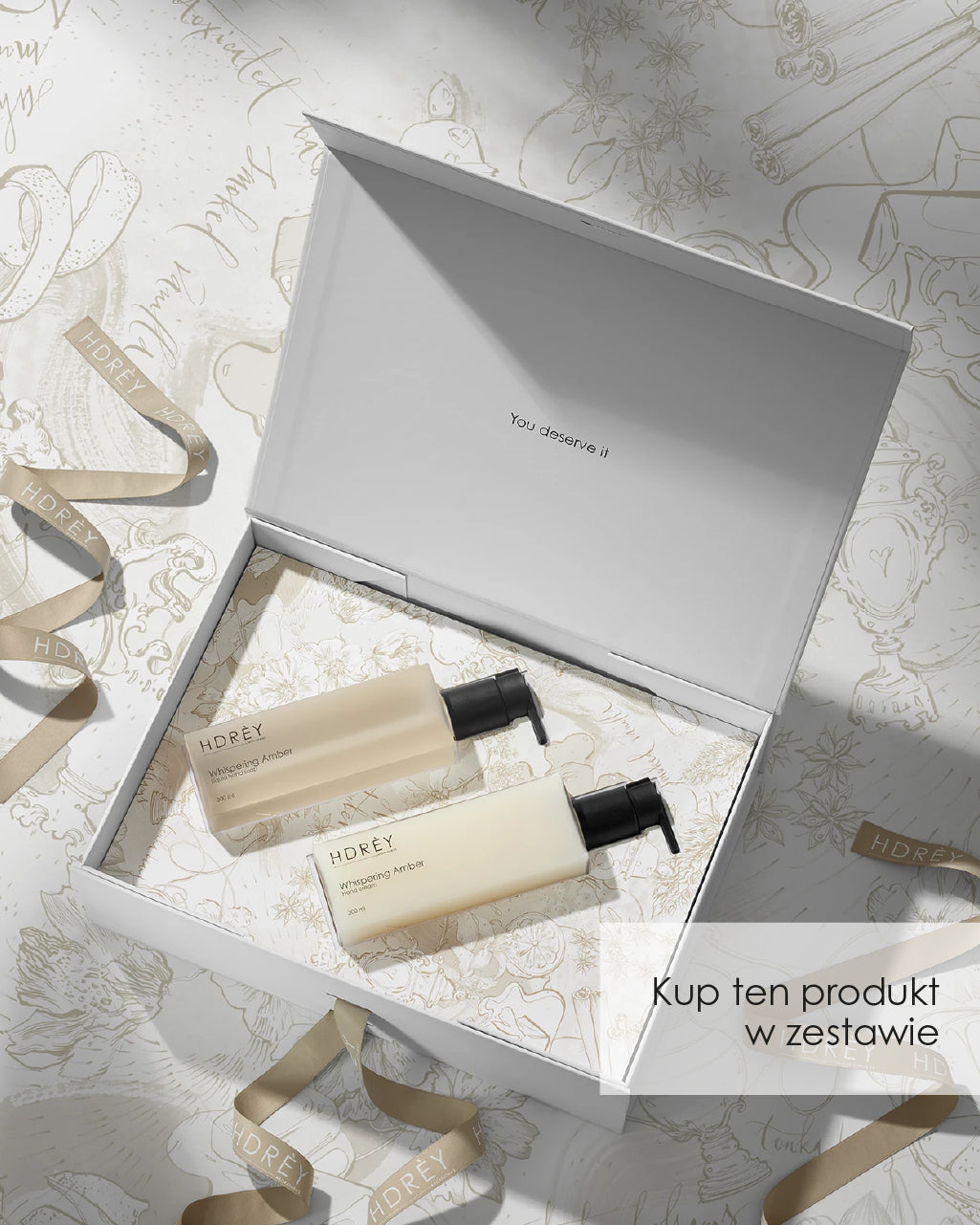 Krem do rąk Whispering Amber z olejem arganowym i witaminą E 300 ml