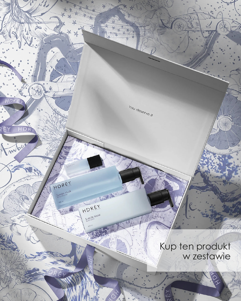 Żel pod prysznic  Suede Musk 400 ml