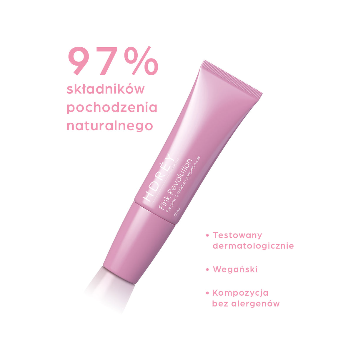 Nawilżająco-rozśwetlająca maska na noc 50ml