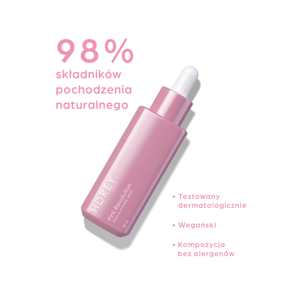 Serum nawilżające z niacynamidem i witaminą B12 dla naturalnego GLOW 30 ml