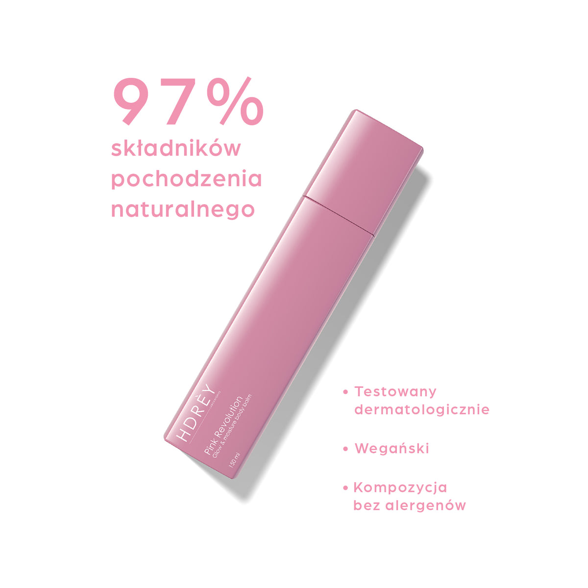 Balsam do ciała Pink Revolution rozświetlający i nawilżający z masłem shea i olejem arganowym 150 ml