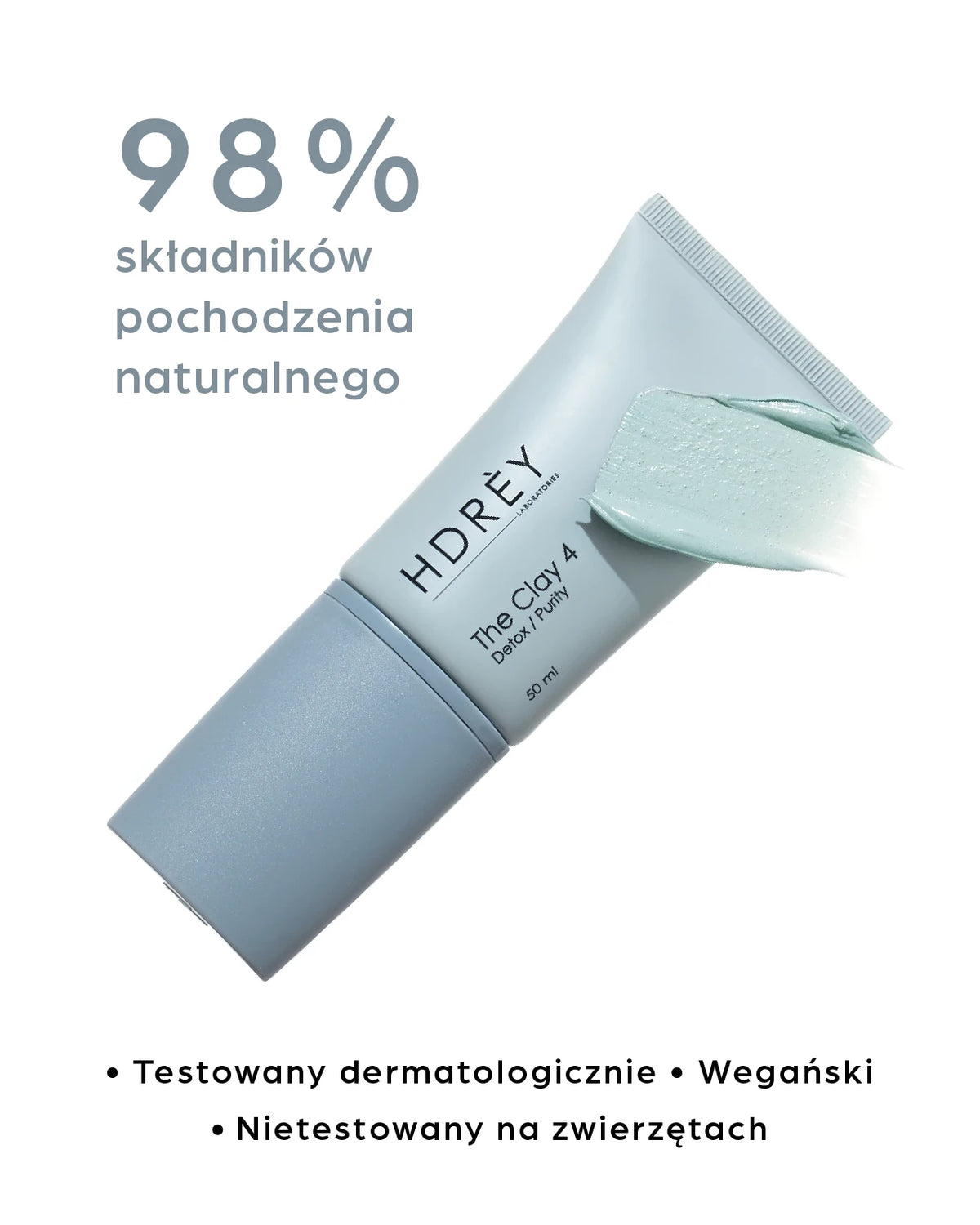 The Clay 4 Oczyszczająca maska z glinką marokańską i kwasem migdałowym 50 ml