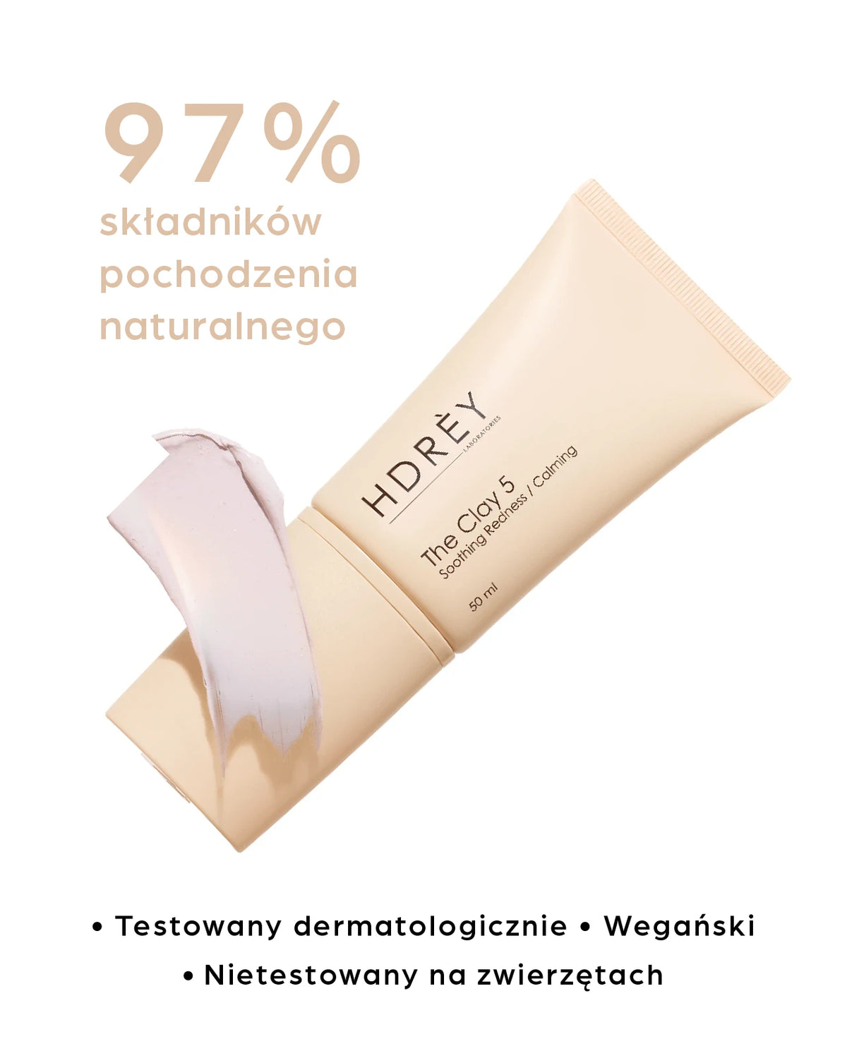 The Clay 5 Łagodząca maska z różową glinką i ekstraktem z granatu 50 ml
