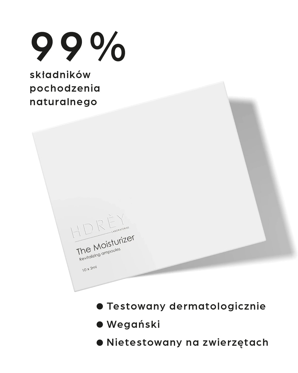Ampułki nawilżające i regenerujące z kwasem hialuronowym i beta-glukanem 10x2ml