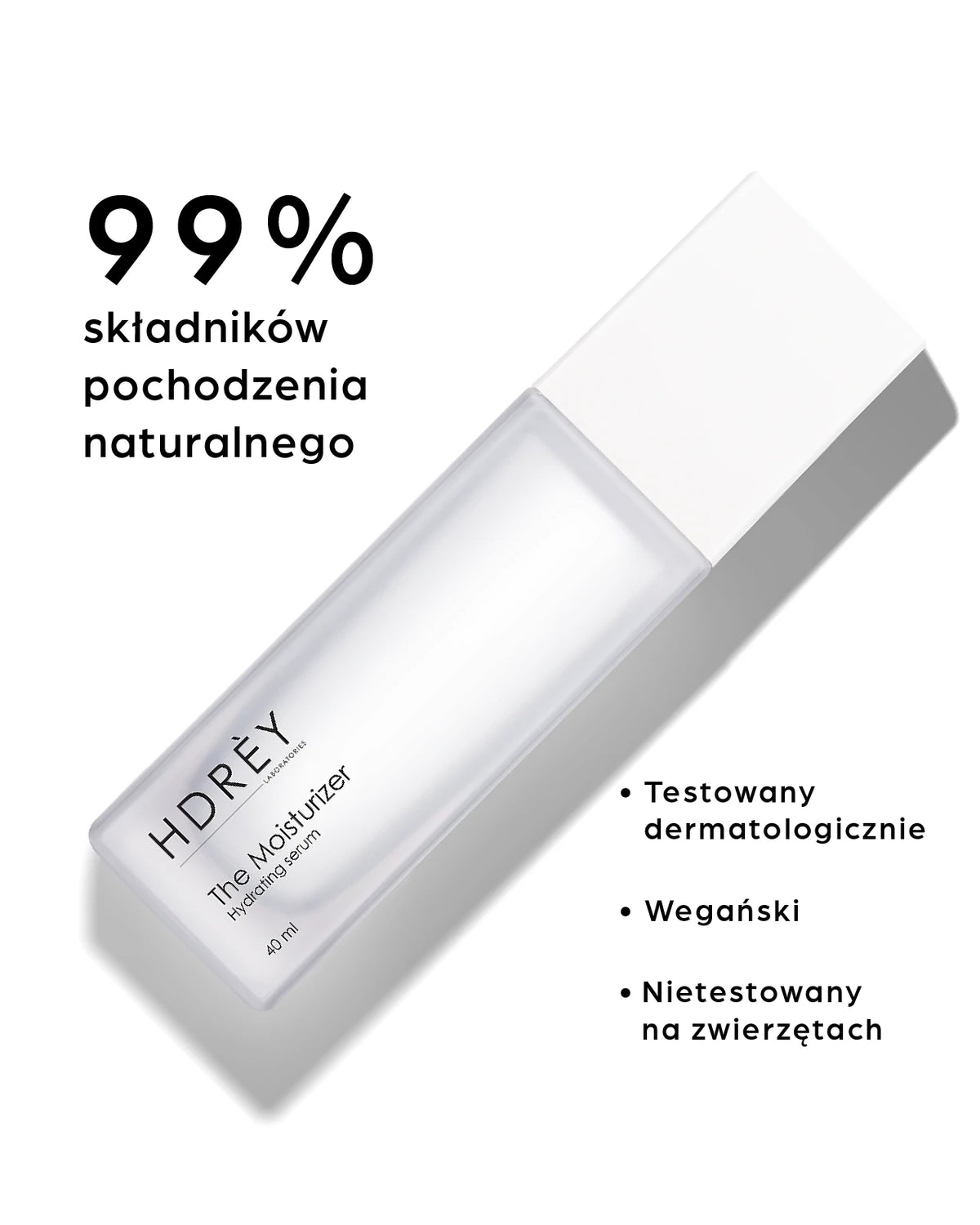 Intensywnie nawilżające serum z kwasem hialuronowym i beta-glukanem 40 ml