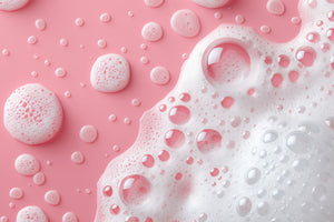 A two-step facial cleansing routine, step by step