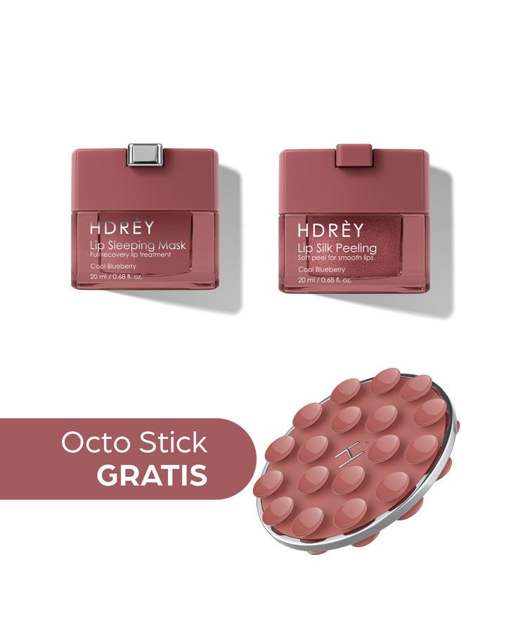 Zestaw do ust Maska + Peeling Cool Blueberry - Octo Stick GRATIS