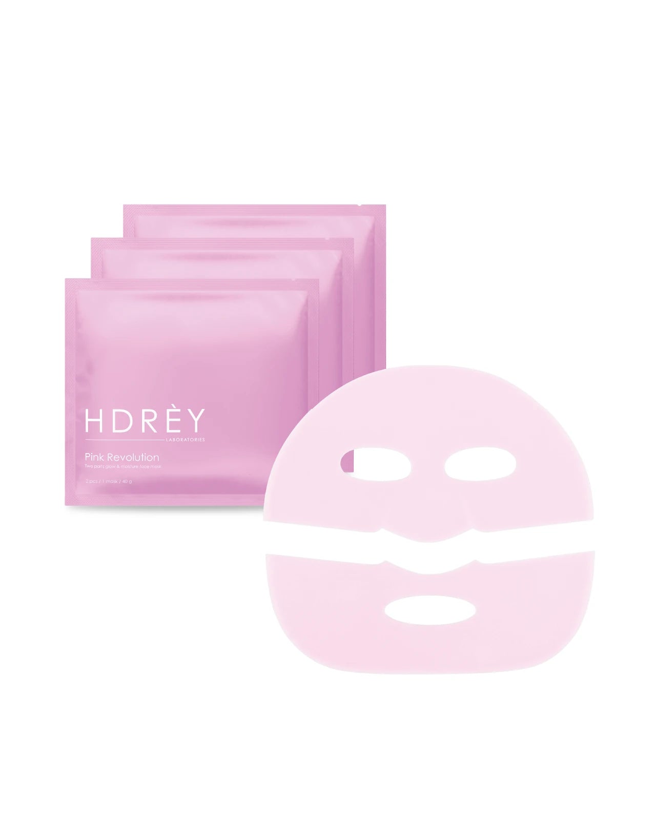 Hydrożelowa maska rozświetlająca Pink Revolution 3x40g