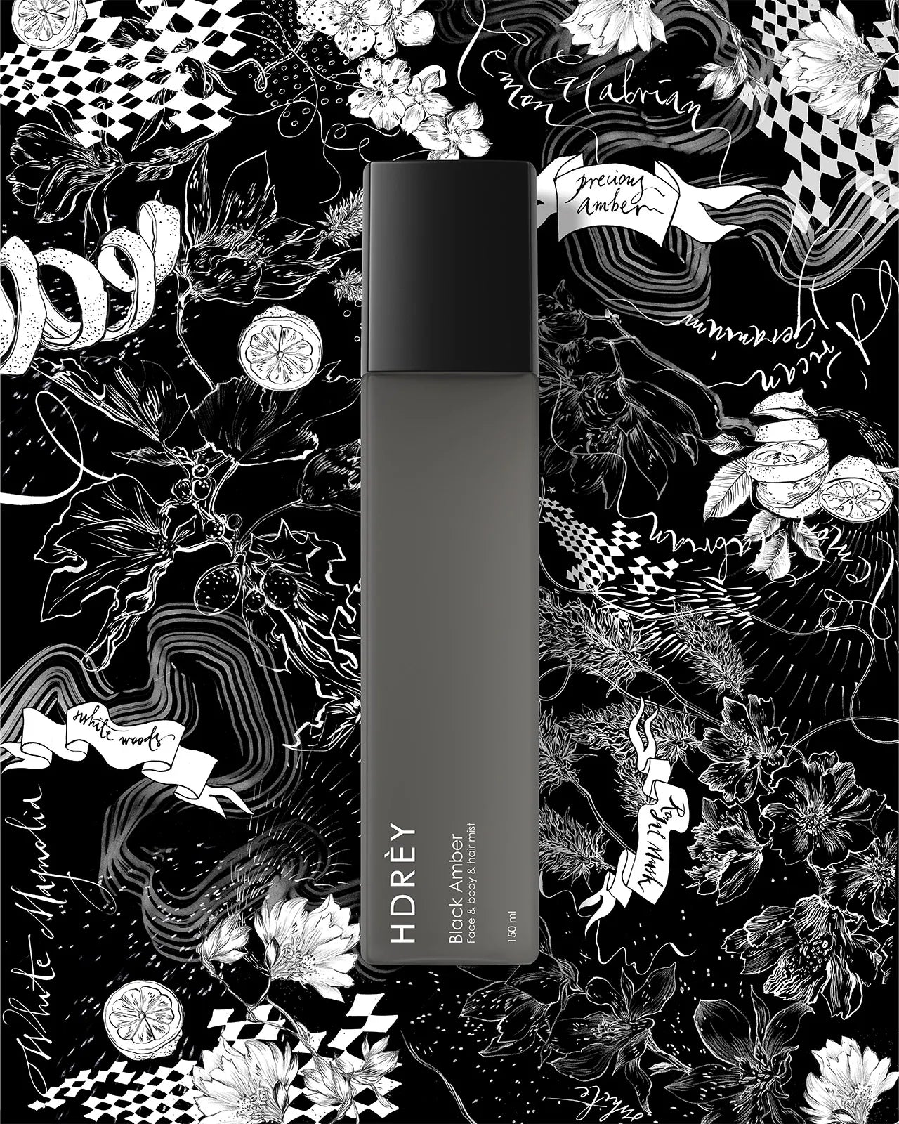 Mgiełka perfumowana Black Amber 150ml - twarz, ciało, włosy