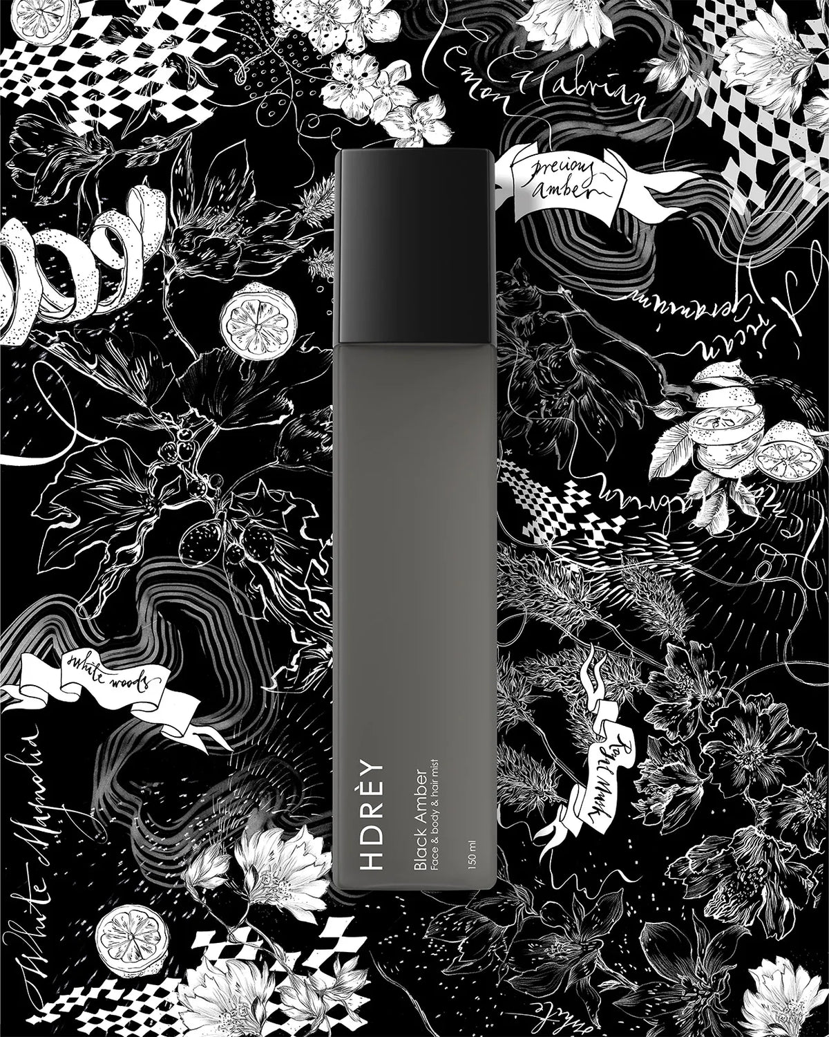 Mgiełka perfumowana Black Amber 150ml - twarz, ciało, włosy