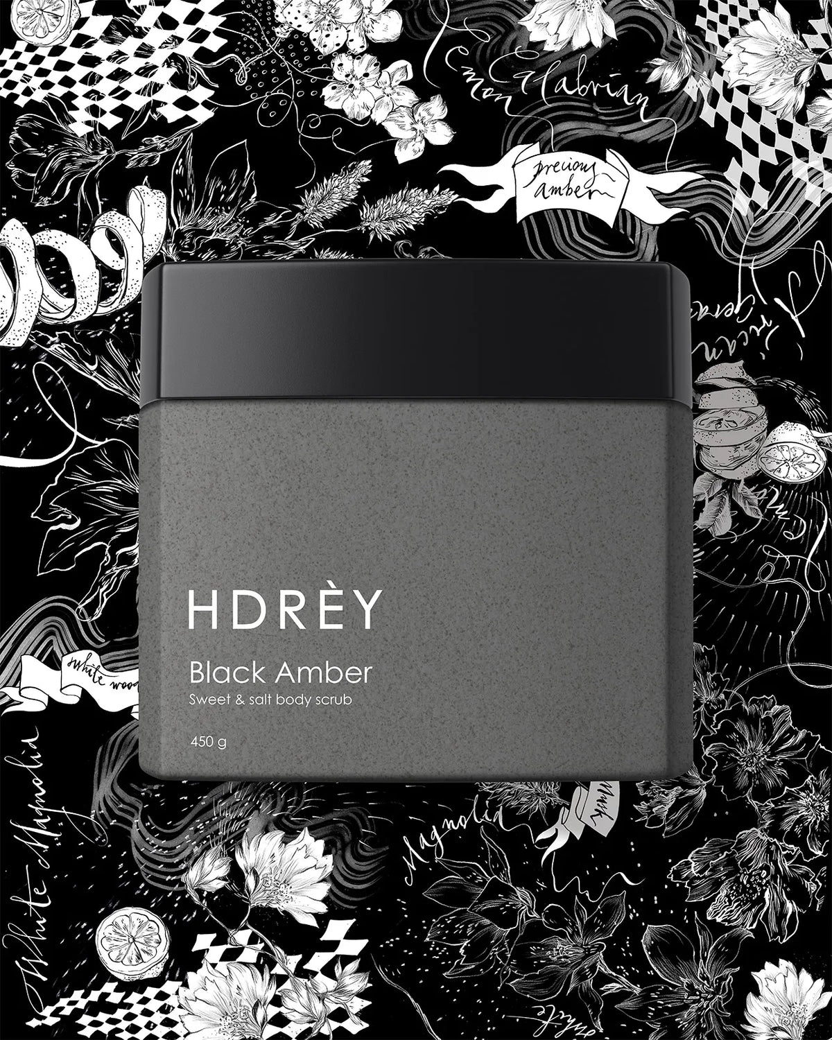 Peeling do ciała cukrowo-solny Black Amber 450g