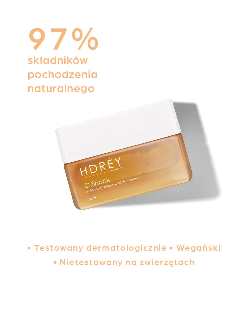 Antyoksydacyjny krem do twarzy z witaminą C na dzień 20ml