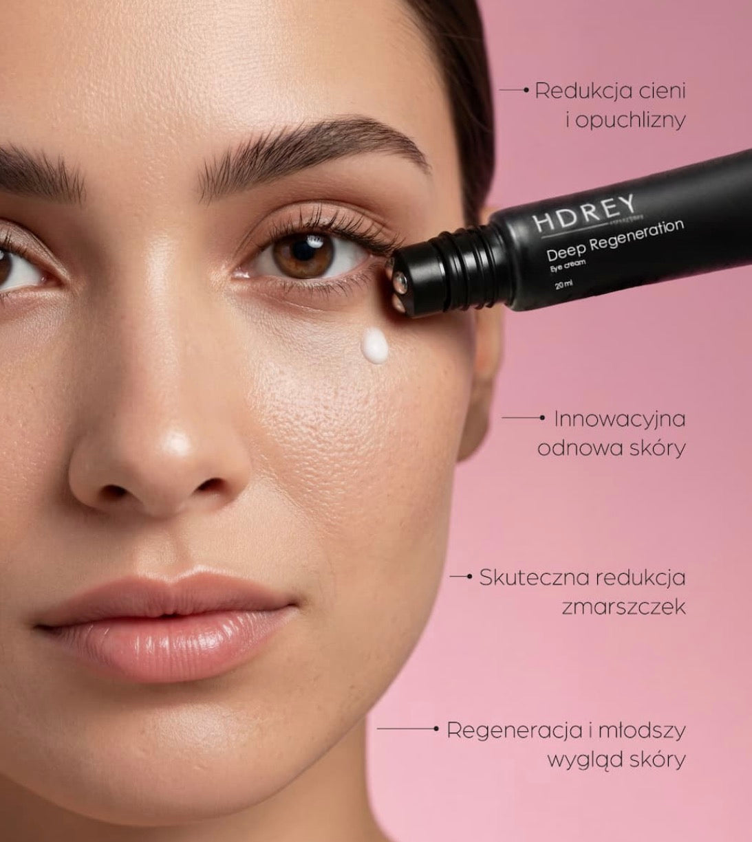 Przeciwzmarszczkowy krem pod oczy z czarną różą i aminokwasami 15ml GRATIS