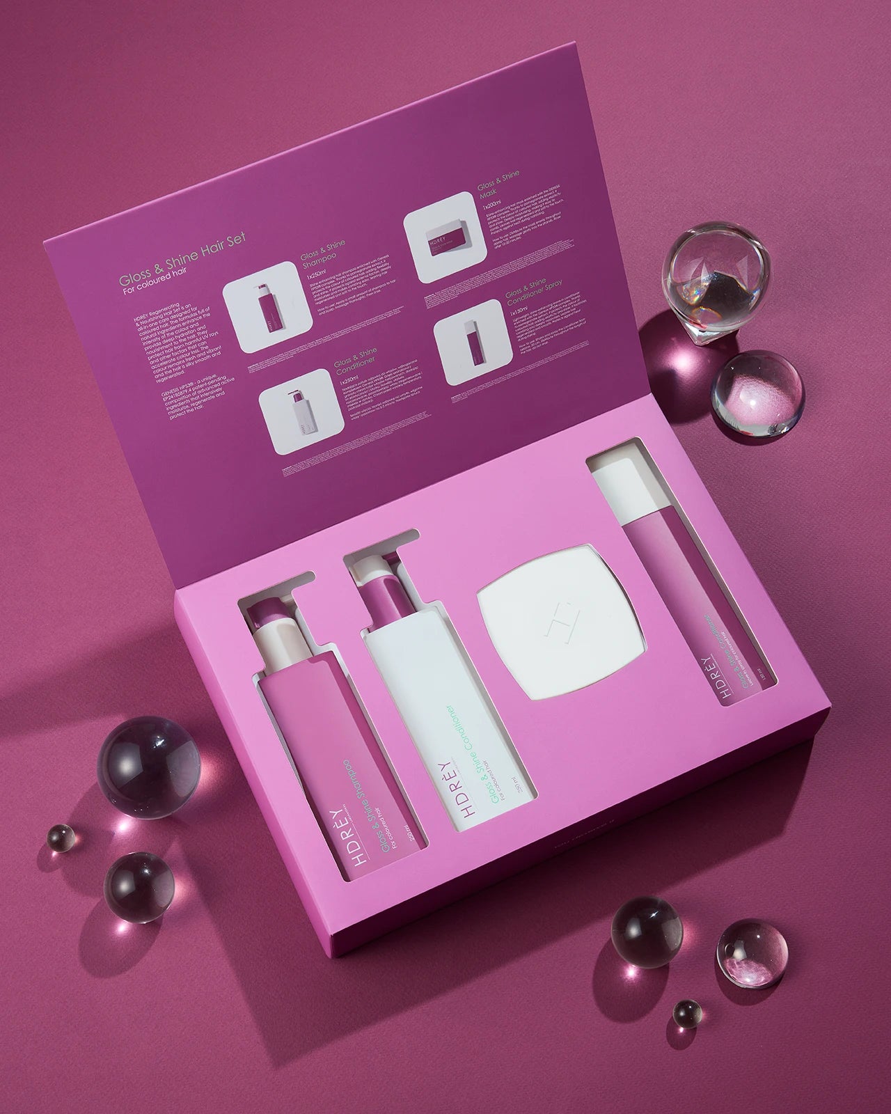 Nadający połysk Zestaw do włosów farbowanych