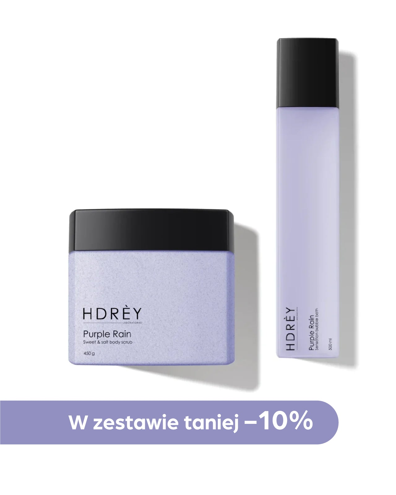 Body Set Purple Rain (płyn do kąpieli 500ml + peeling do ciała 450g)
