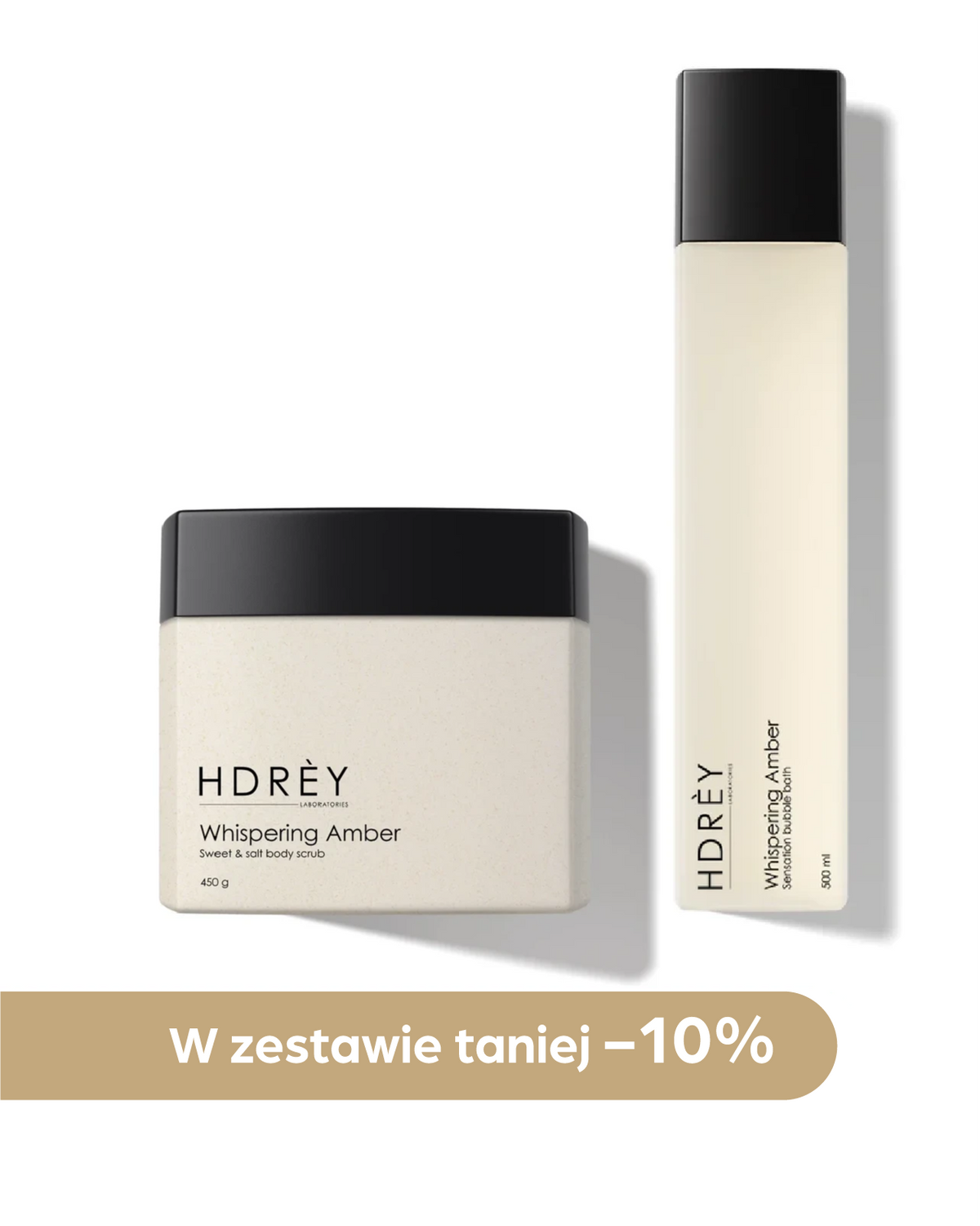 Body Set Whispering Amber (płyn do kąpieli 500ml + peeling do ciała 450g)