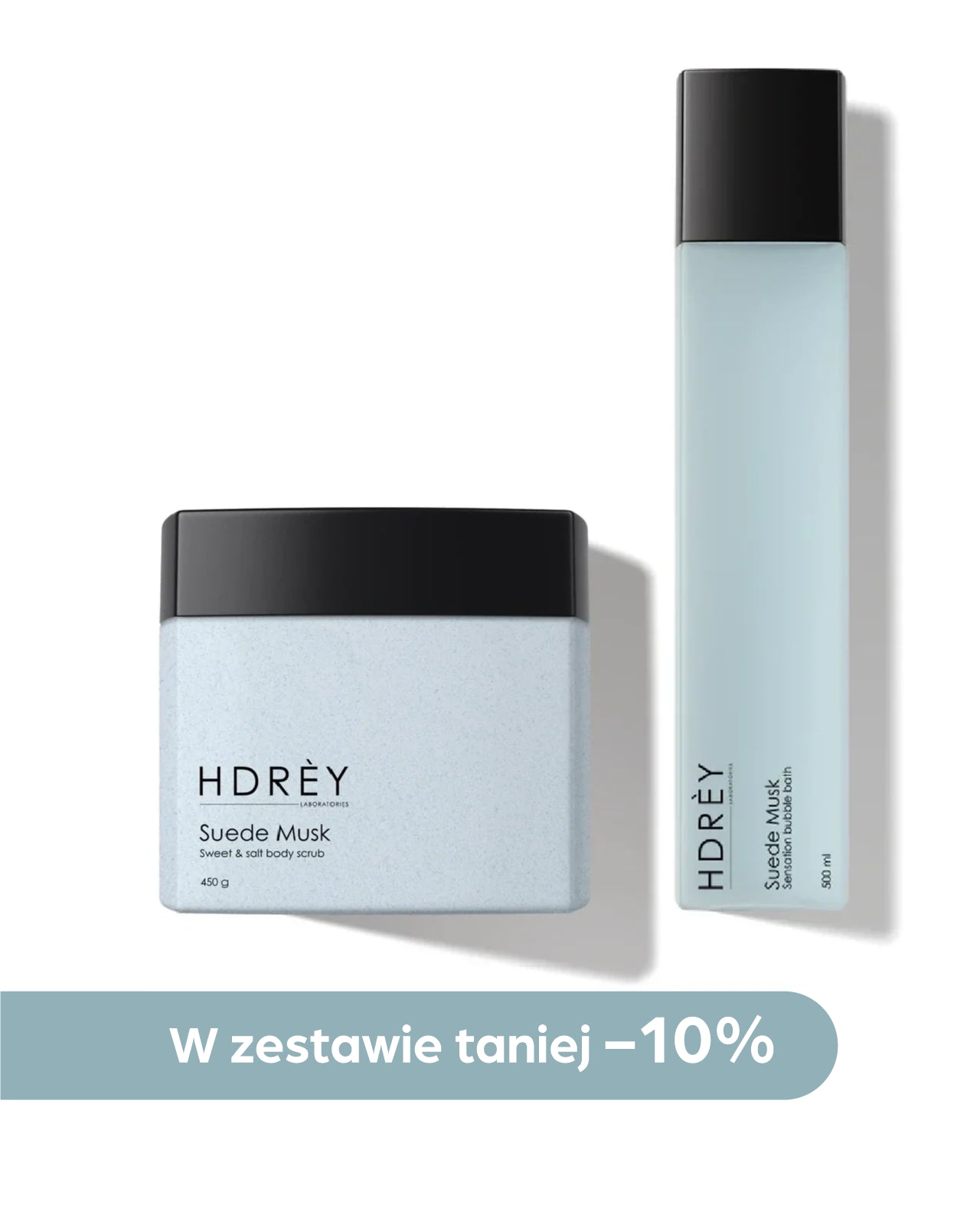 Body Set Suede Musk (płyn do kąpieli 500ml + peeling do ciała 450g)