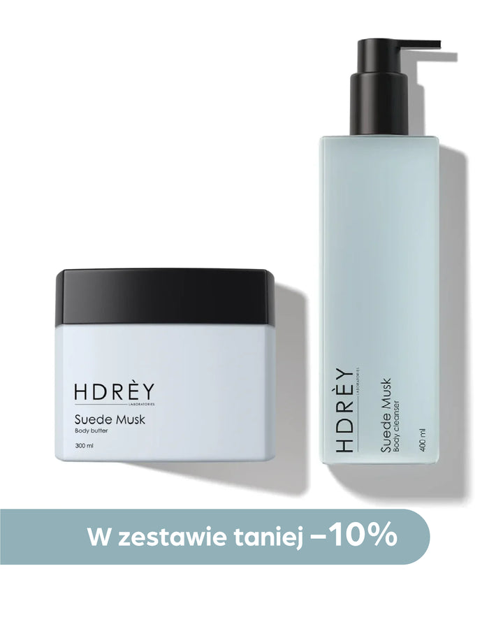 Body Set Suede Musk (żel pod prysznic 400ml + masło do ciała 300ml)