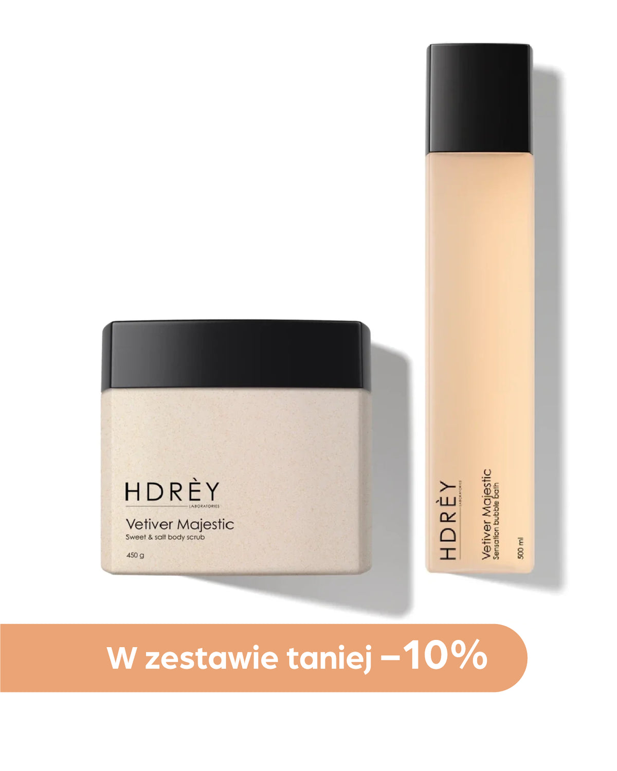 Body Set Vetiver Majestic (płyn do kąpieli 500ml + peeling do ciała 450g)