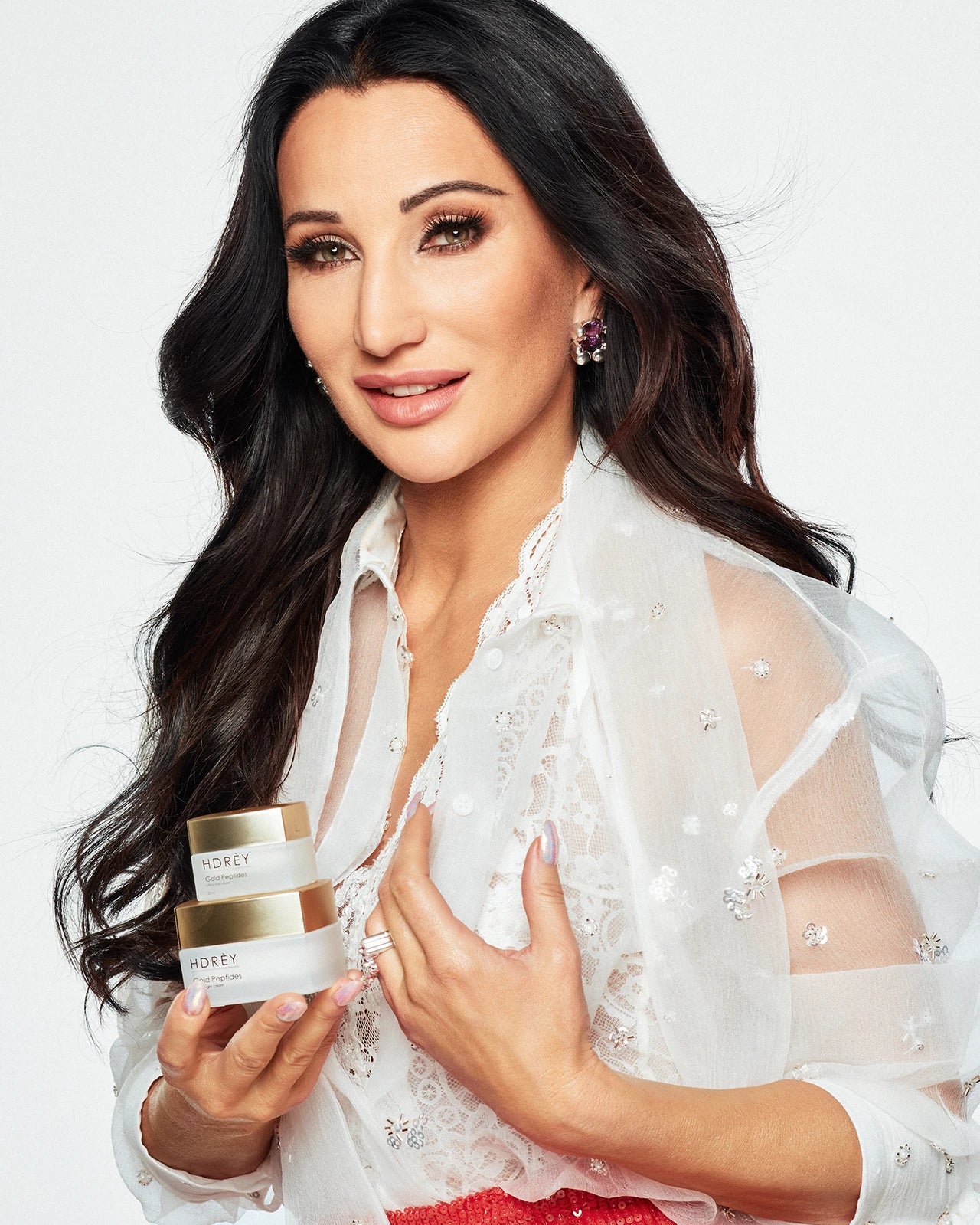 Liftingujący krem do twarzy na noc z peptydami i złotem 50ml