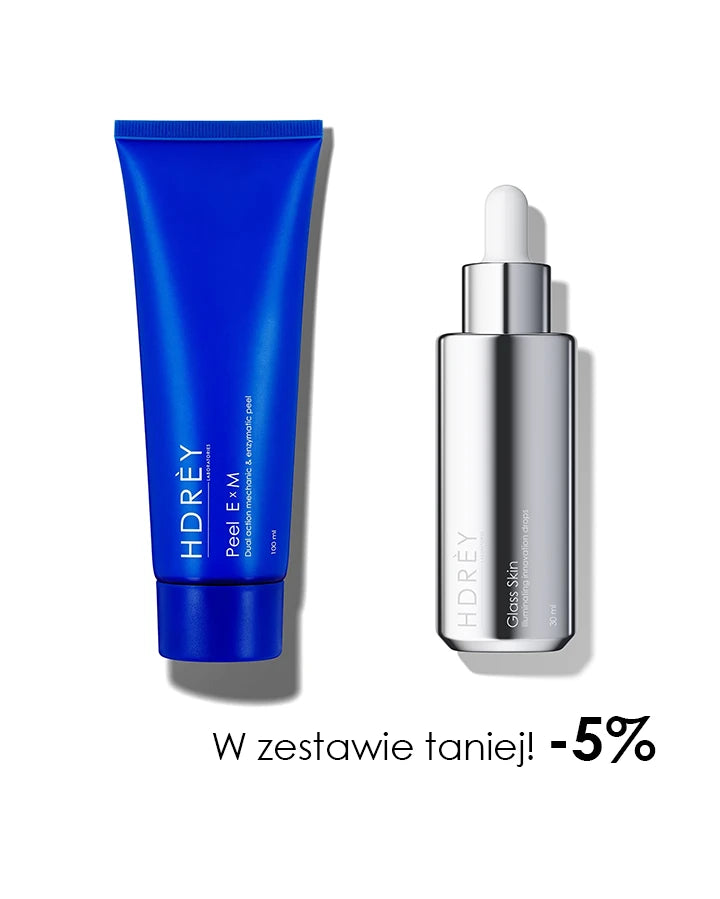 Glass Skin & Peel ExM Set - Illuminating Serum 30ml + Mechanical-Enzymatic Peel 100ml.