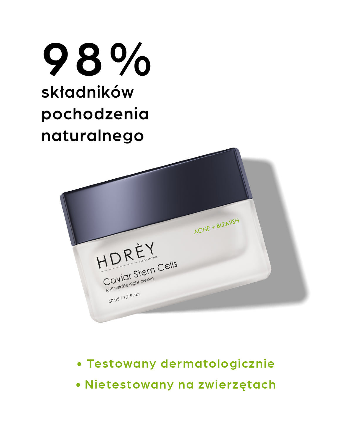 Przeciwzmarszczkowy krem na noc do skóry trądzikowej i z niedoskonałościami 50 ml