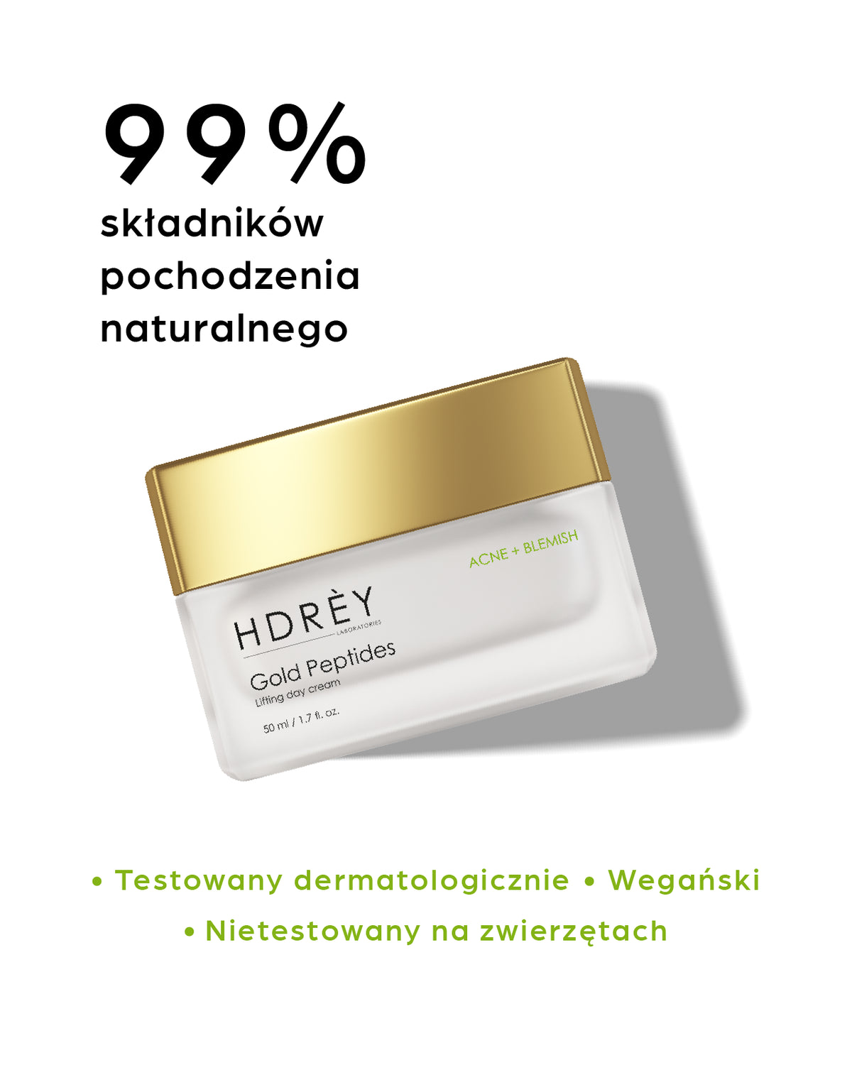Liftingujący i nawilżający krem na dzień do skóry trądzikowej i z niedoskonałościami 50 ml