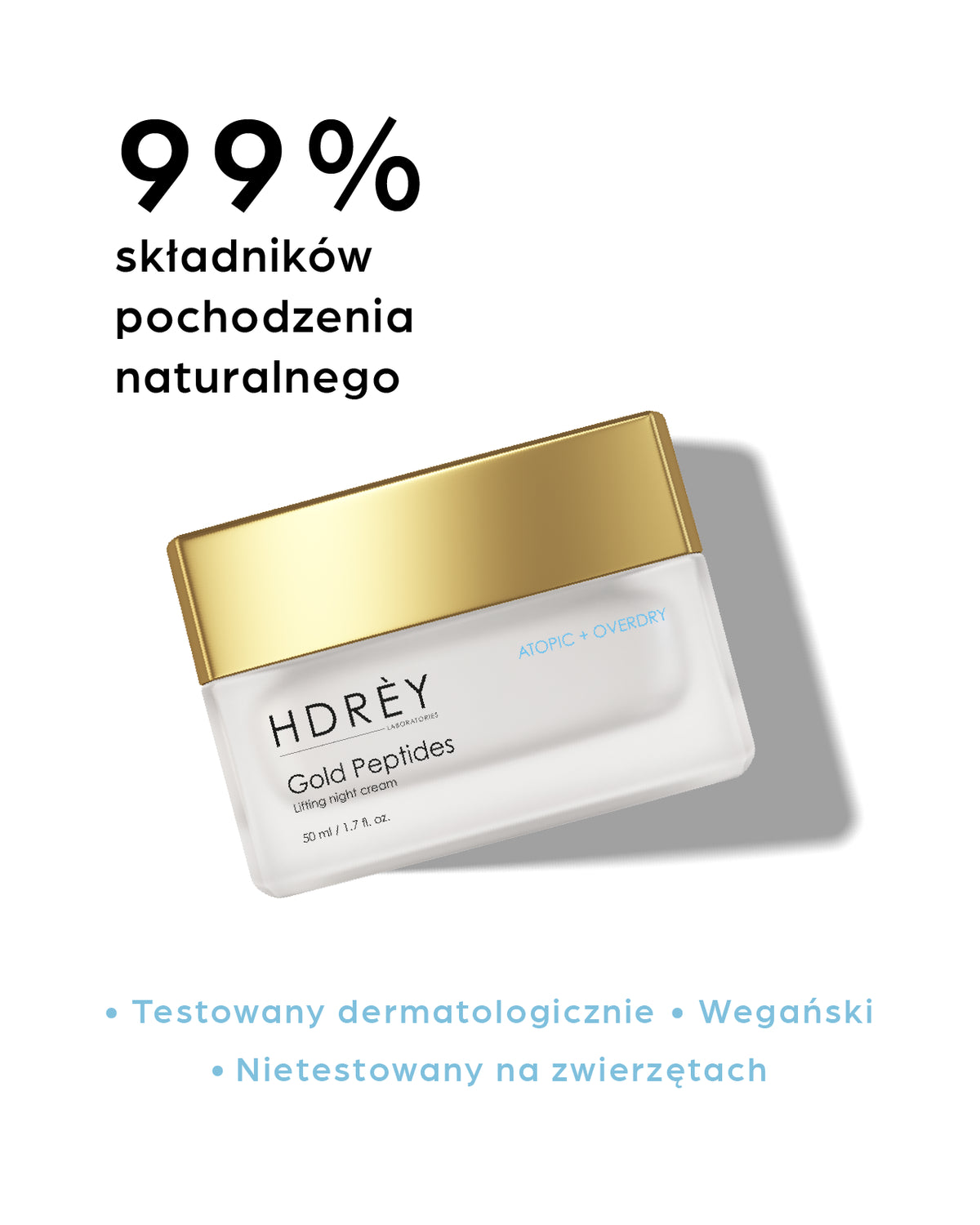 Liftingujący i nawilżający krem na noc do skóry atopowej i przesuszonej 50 ml