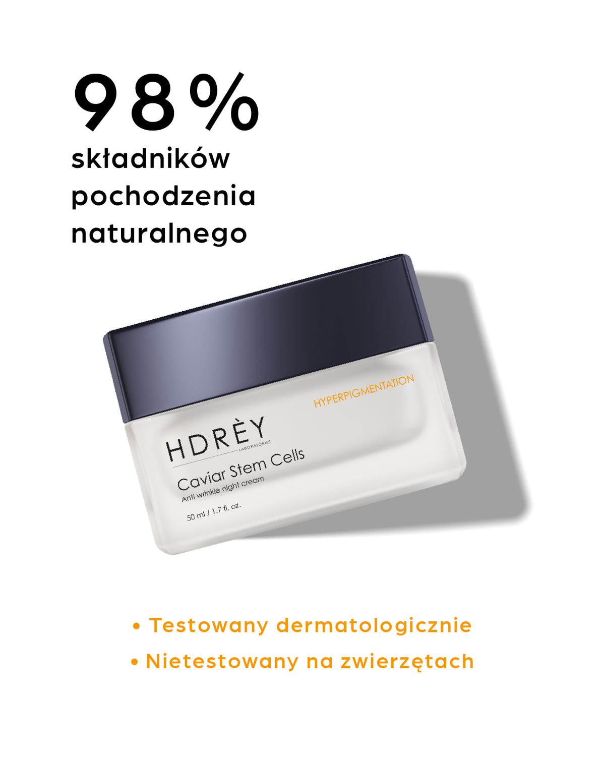 Przeciwzmarszczkowy krem na noc do skóry z przebarwieniami 50 ml