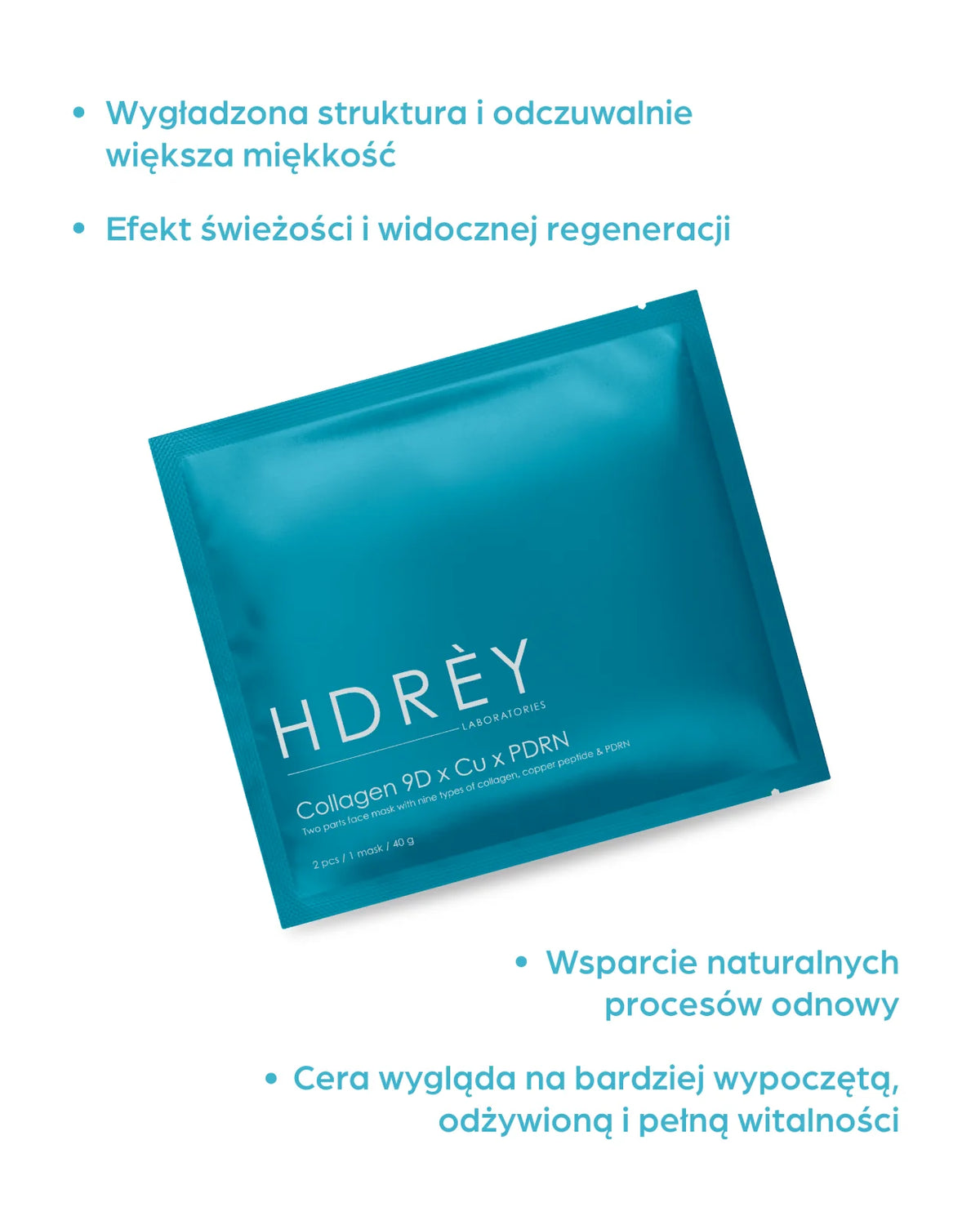 Hydrożelowe maski ujędrniająco-regenerujące Collagen 9D 3x40g