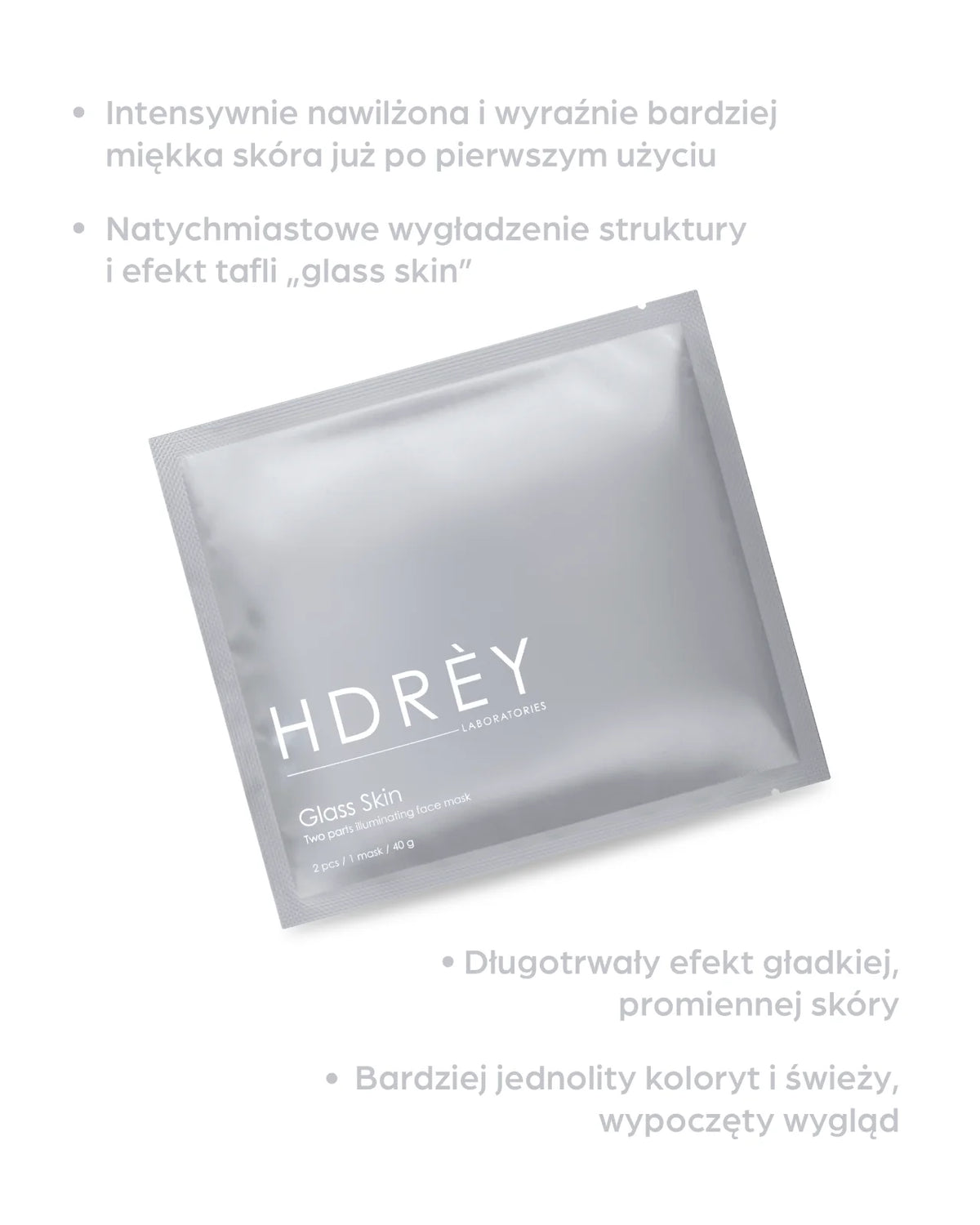 Hydrożelowe maski wygładzające Glass Skin 3x40g