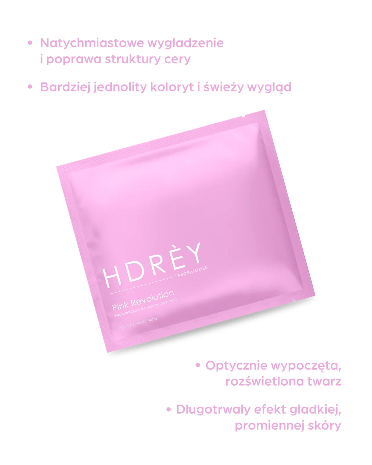 Hydrożelowe maski rozświetlające Pink Revolution 3x40g