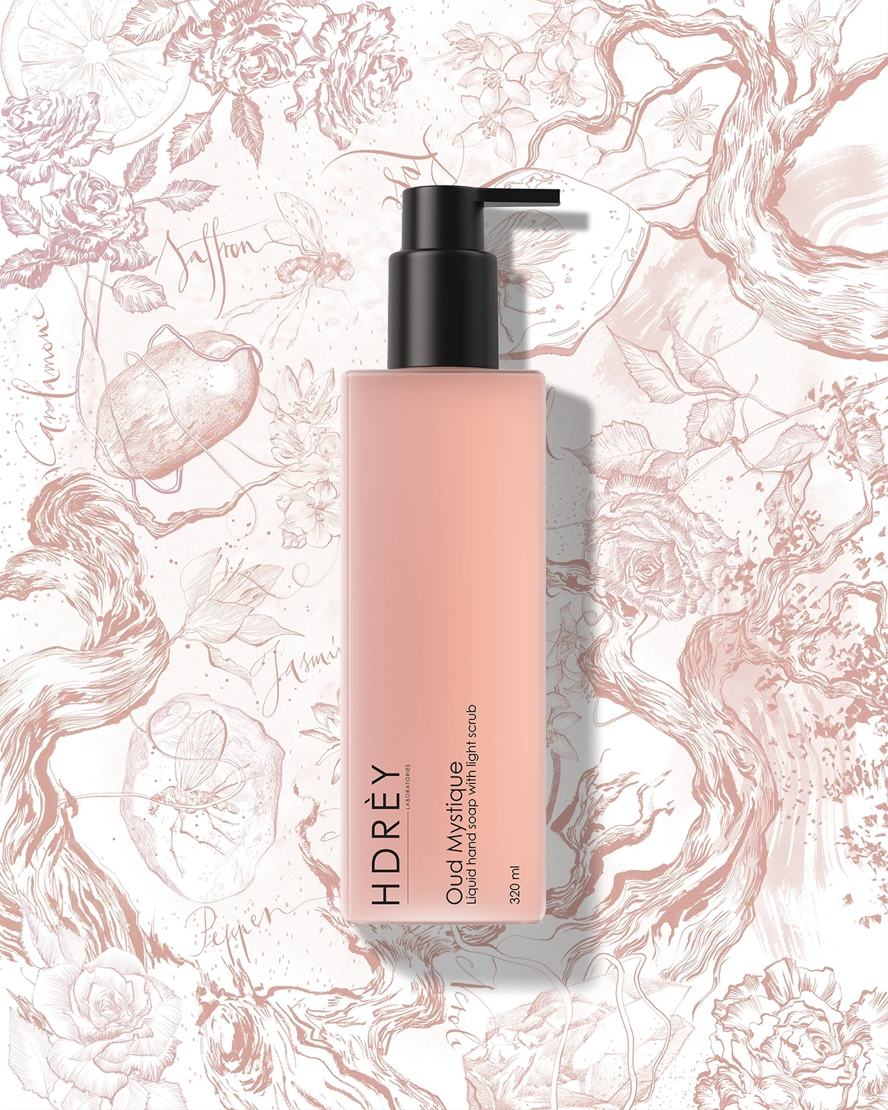 Mydło do rąk Oud Mystique z delikatnym peelingiem 320 ml