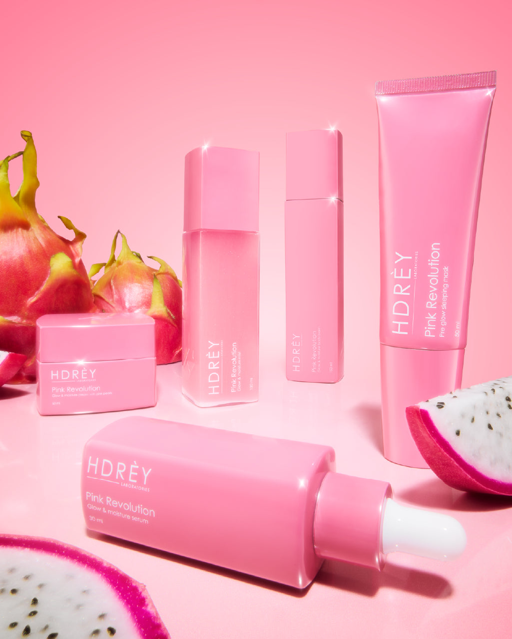 Pink Revolution Nawilżająco-rozświetlający Set