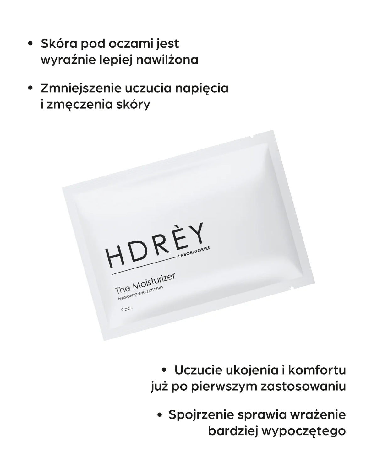 Nawilżające płatki hydrożelowe pod oczy