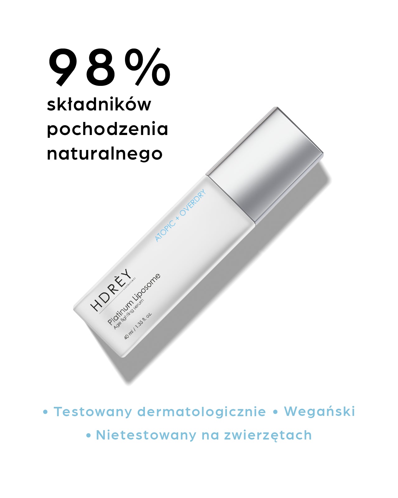 Przeciwstarzeniowe i silnie regenerujące serum do skóry atopowej i przesuszonej 40 ml