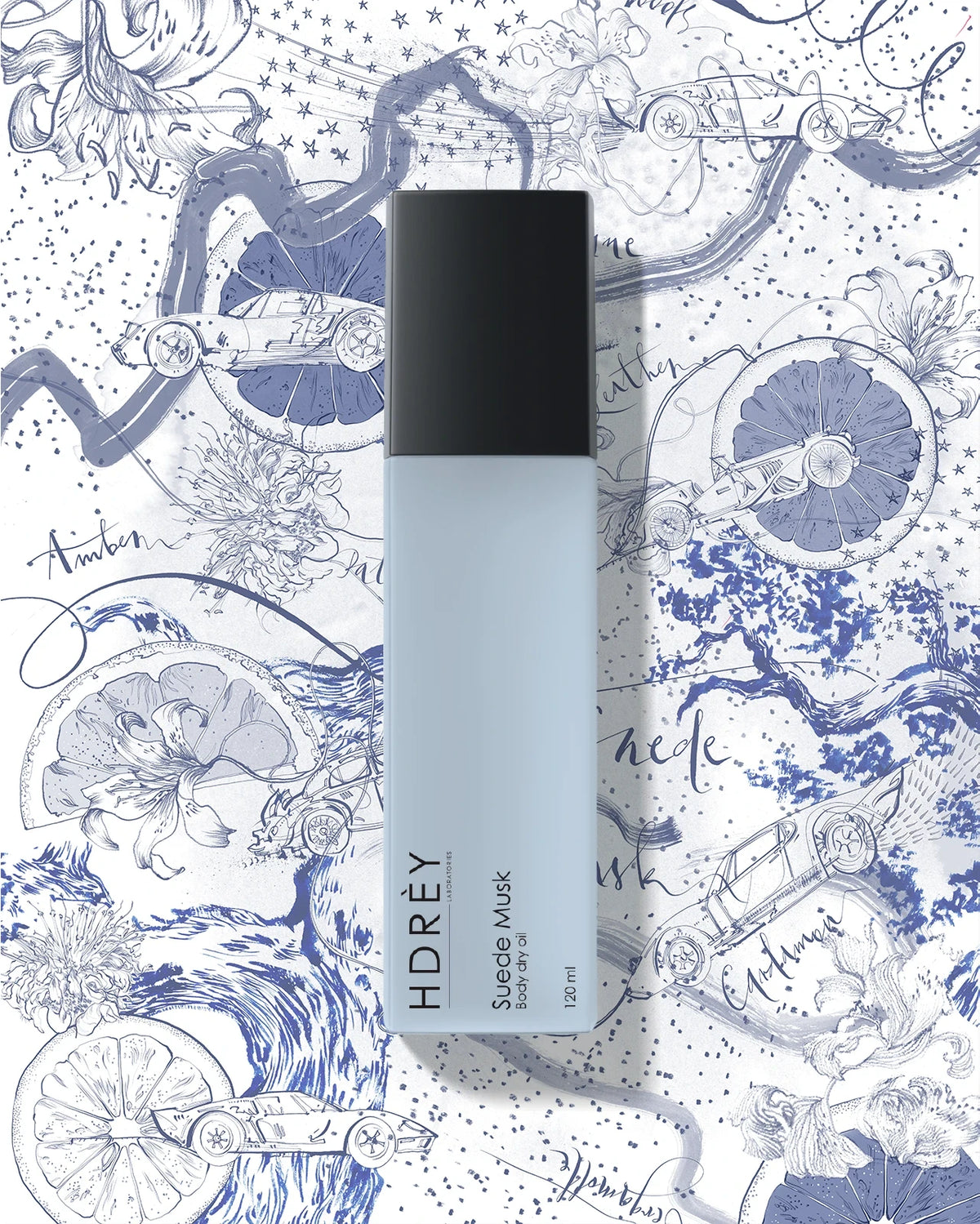 Suchy olejek do ciała Suede Musk 130ml z olejem arganowym i witaminą E