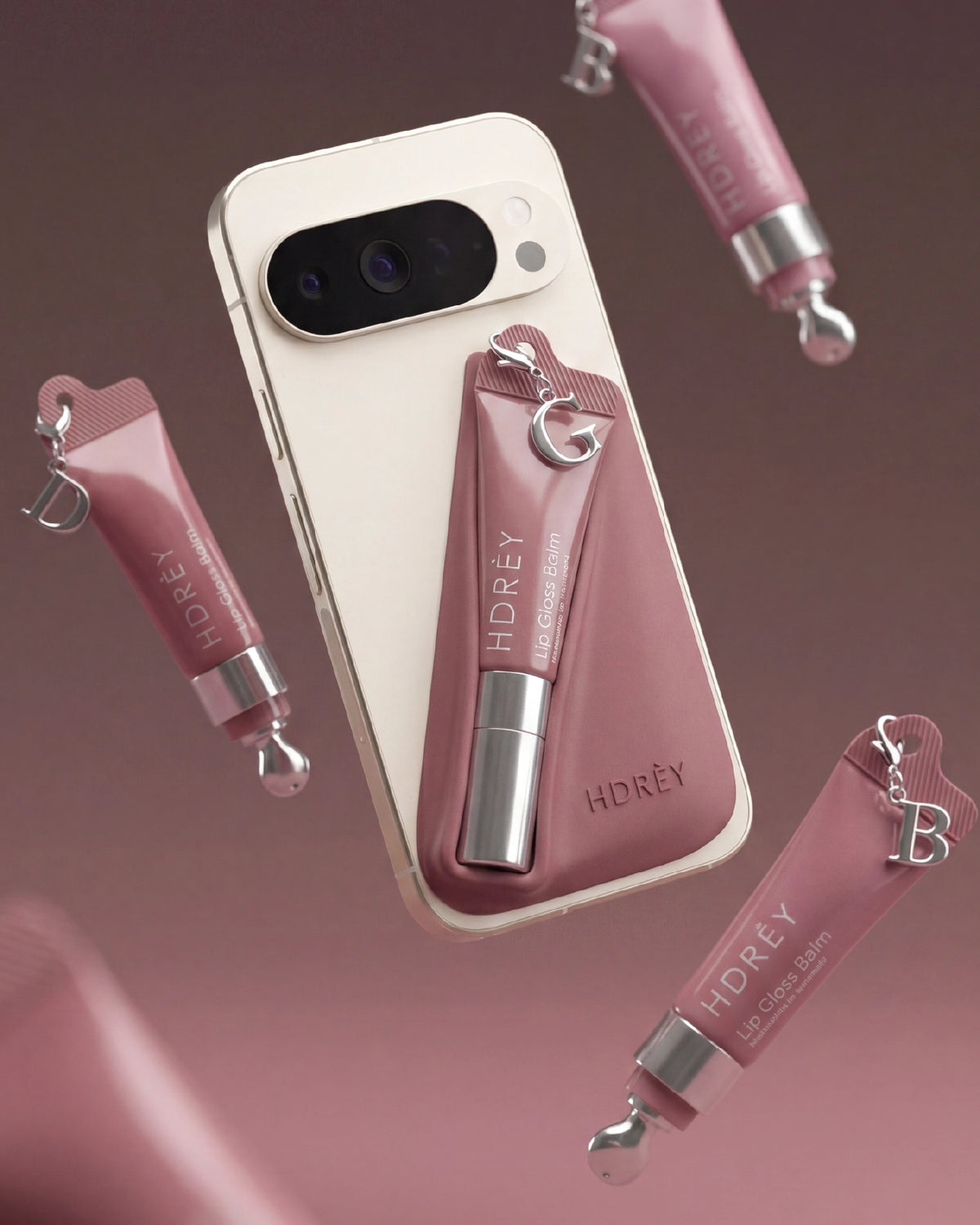 Zestaw 2 błyszczyków do ust Crème Brûlée - Phone Case GRATIS