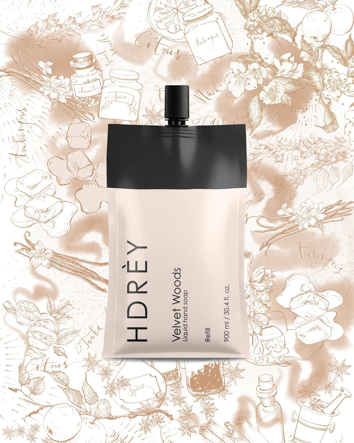 Mydło do rąk Velvet Woods Refill 900 ml 35% taniej