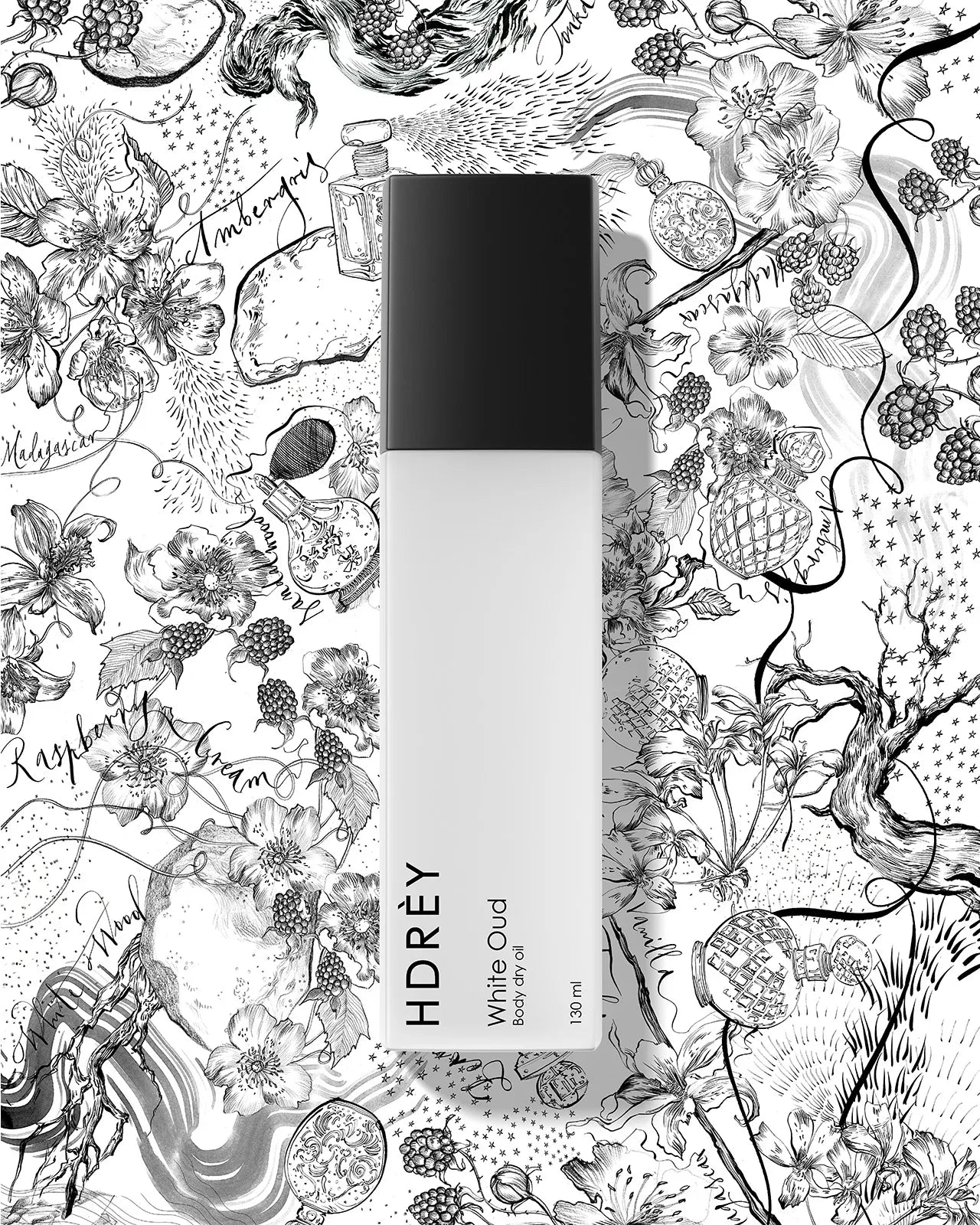 Suchy olejek do ciała White Oud 130ml z olejem arganowym i witaminą E