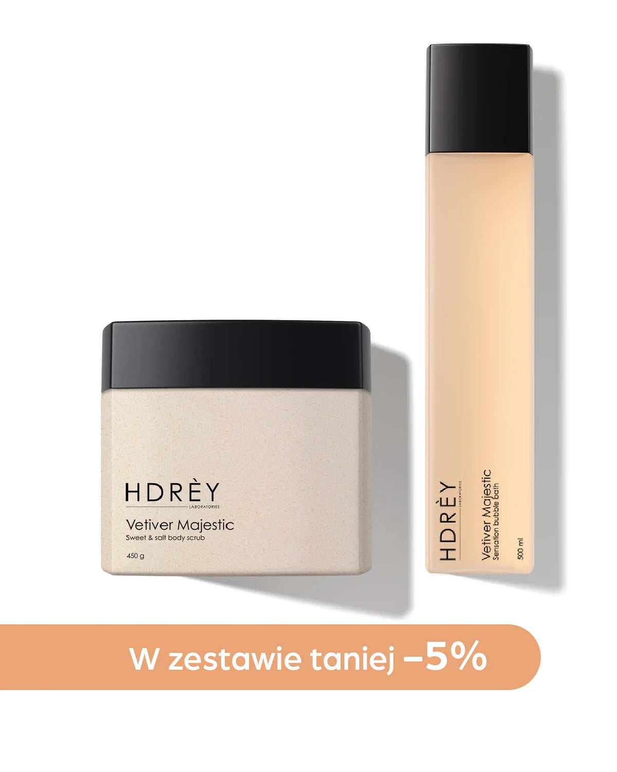 Body Set Vetiver Majestic (płyn do kąpieli 500ml + peeling do ciała 450g)