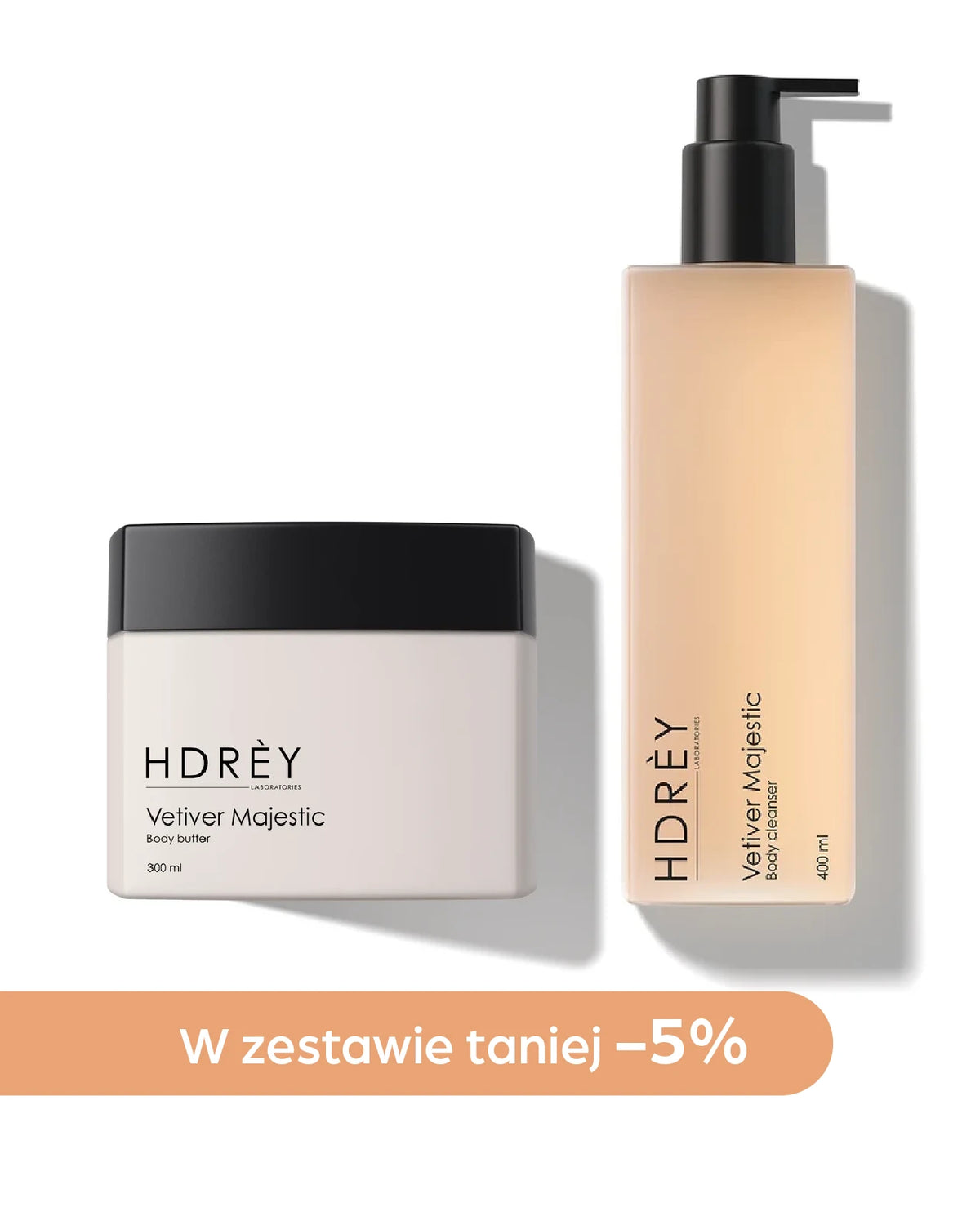 Body Set Vetiver Majestic (żel pod prysznic 400ml + masło do ciała 300ml)