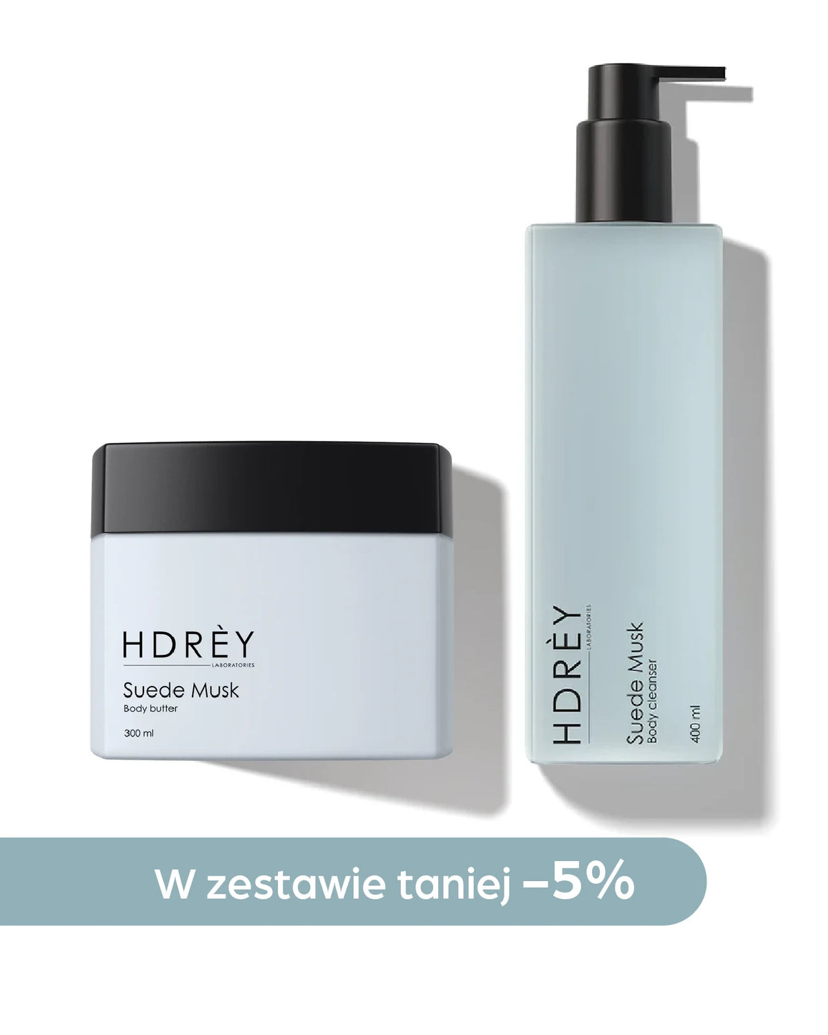 Body Set Suede Musk (żel pod prysznic 400ml + masło do ciała 300ml)