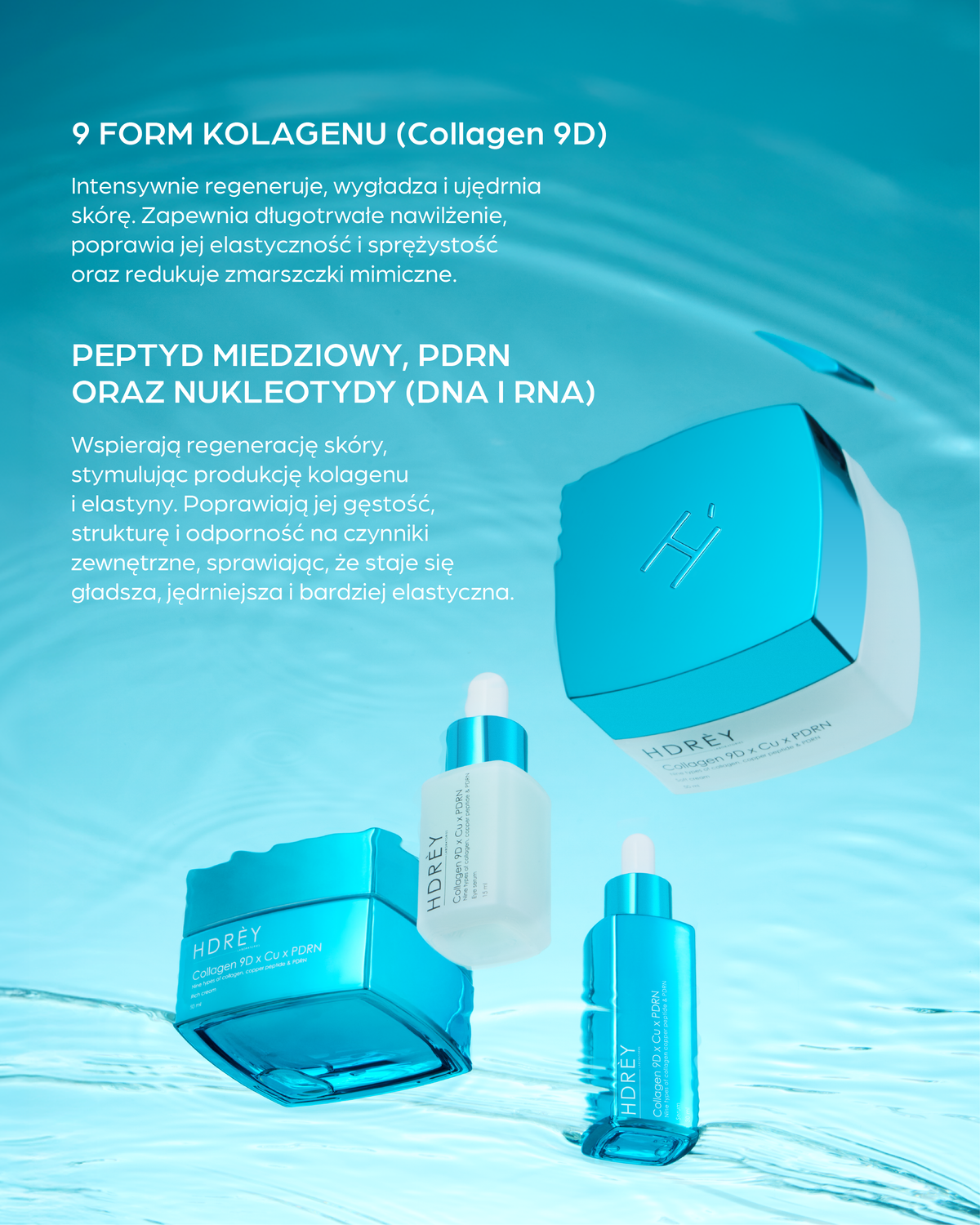 Zestaw Collagen 9D x Cu x PDRN + jedwabna maska