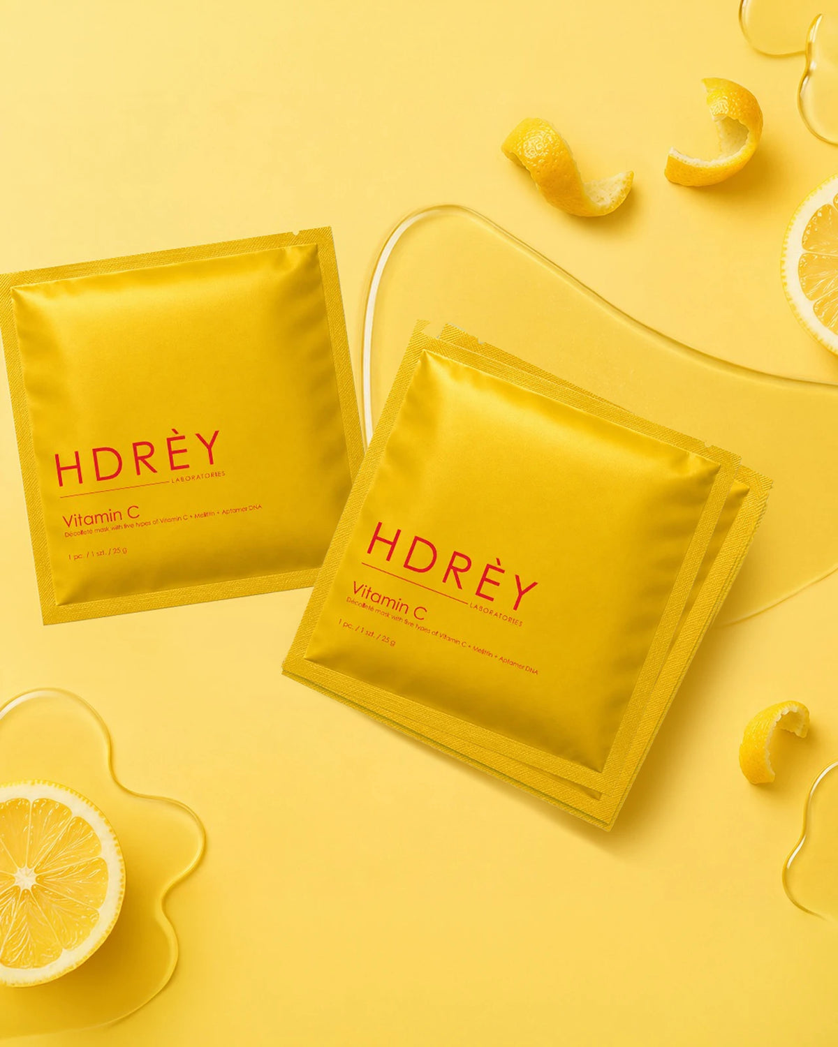 Hydrożelowe maski do pielęgnacji dekoltu Vitamin C 3x25g